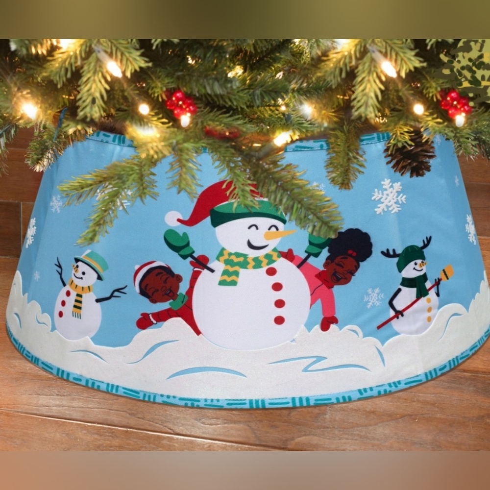 Christmas Tree Collar, Snow Fun
